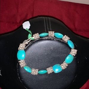 Women’s turquoise and silver bracelet